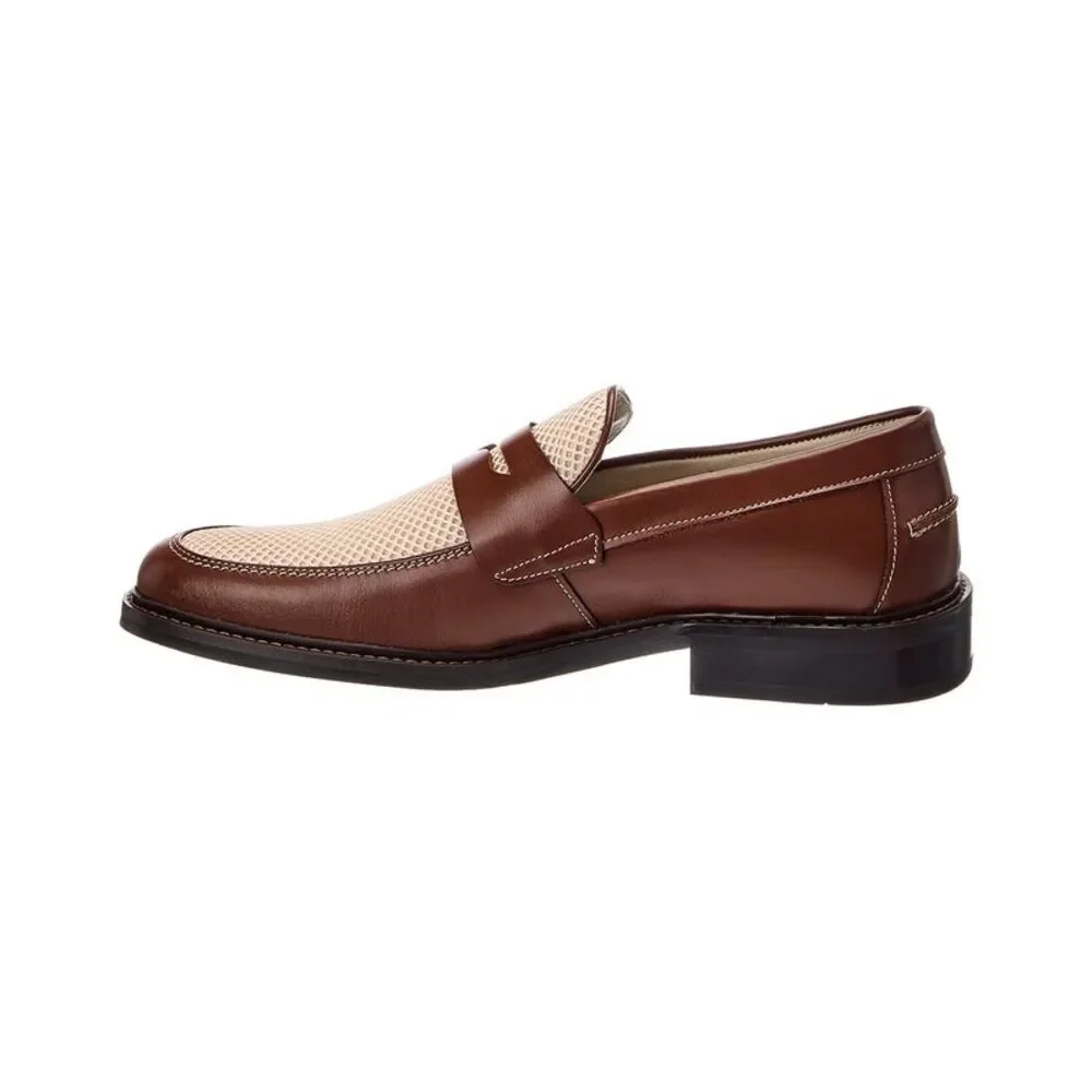 Bruno Magli Alex Leather & Mesh Loafer, Brown